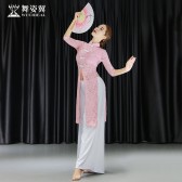 舞姿翼肚皮舞练功服2019新款夏中国风旗袍东方舞蹈套装QC3022