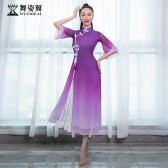 舞姿翼原创2022新款中式连衣裙中国风名媛形体仪态服XT870
